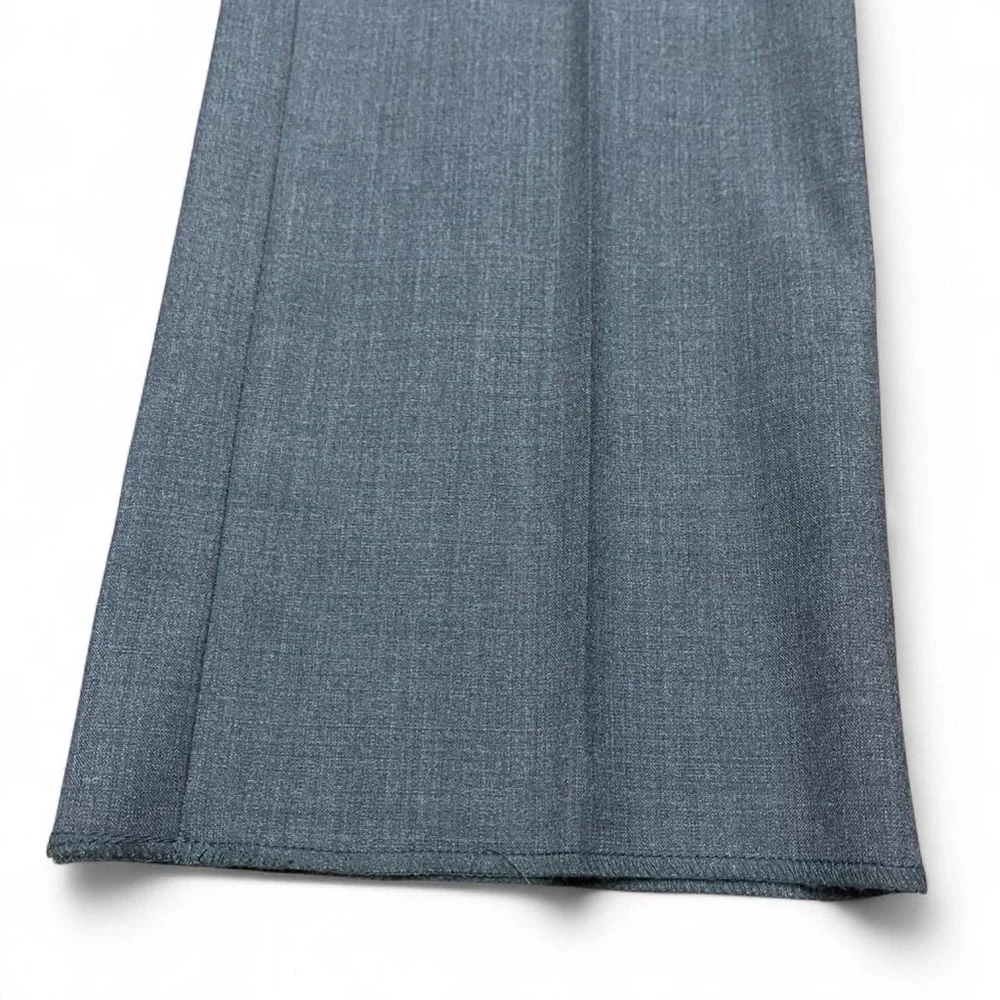 New MANTONI $449 Sharkskin Suit Men's 44R 38x36 Gray 100% WOOL Jacket Pants - Picture 12 of 16
